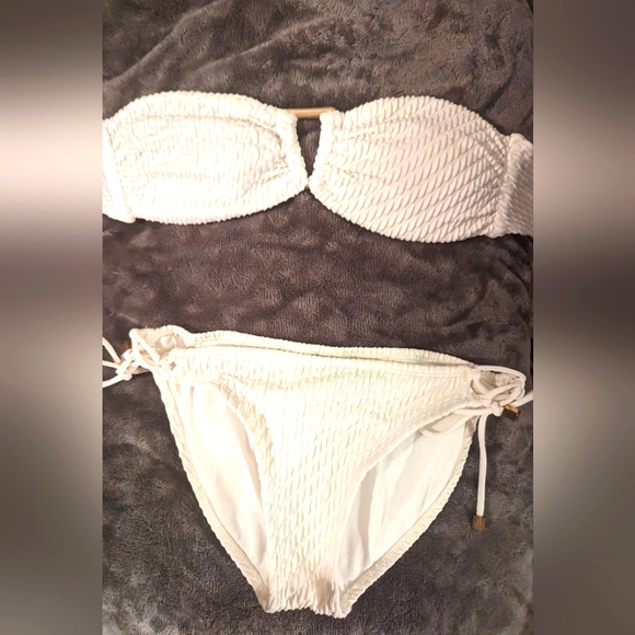 Small Dynamite White Halter Bikini - Picture 1 of 2